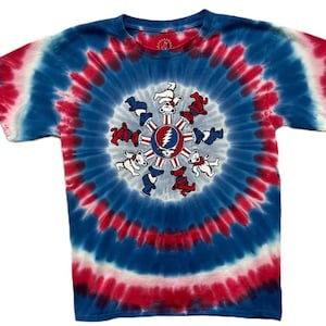 New Grateful Dead Dancing Bears shirt Patriotic Bears shirt - Grateful Dead 4th of July shirt - Stealie shirt  Dead and Company shirt SPHERE