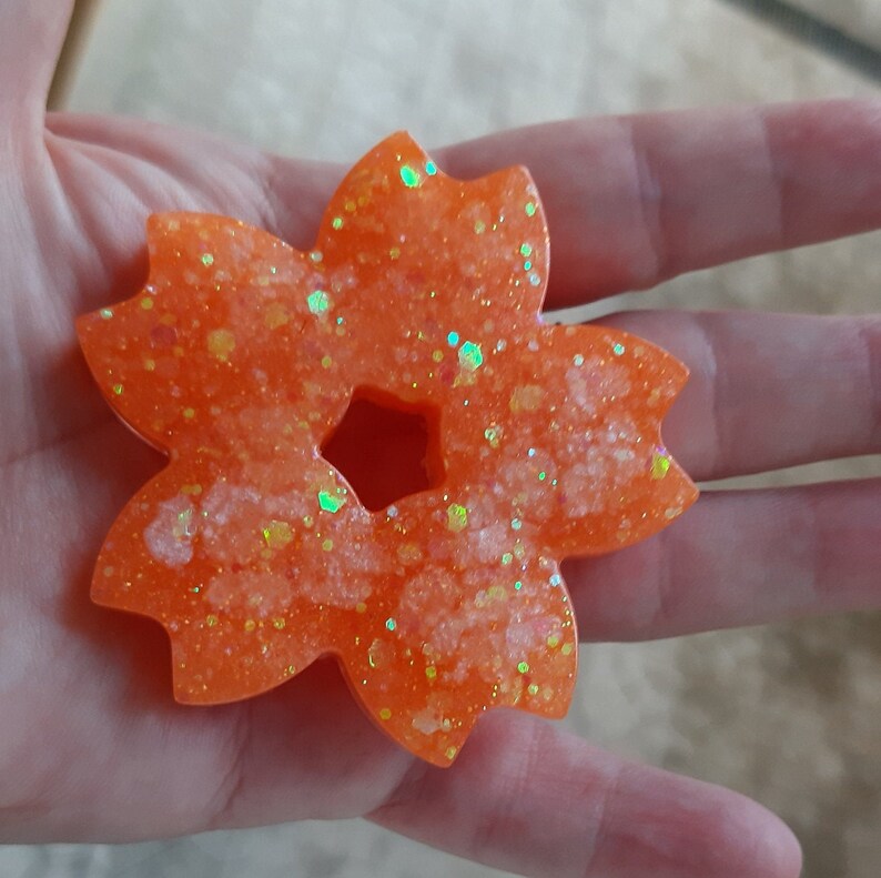 Sakura Flower Keychain Resin Sakura Flower Keychain Etsy