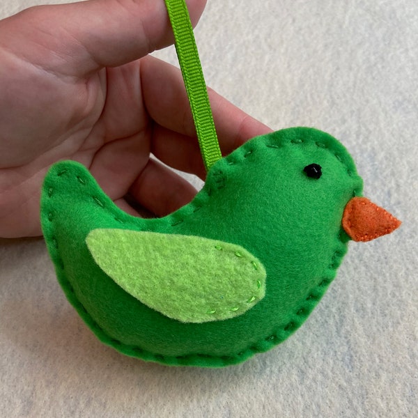 Sewing Kit: Bird Ornament, Beginner to Intermediate