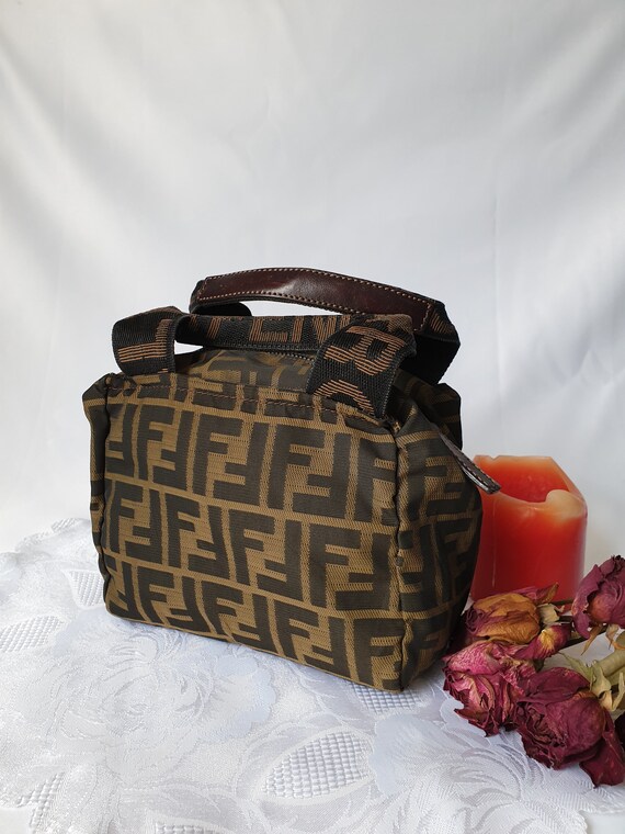 Authentic vintage Fendi FF zucca Mini bag/ zucca