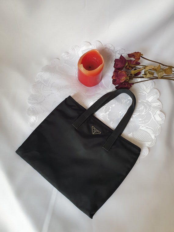 Authentic Prada nylon mini tote/handle bag