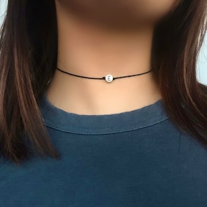 Initial Choker - Rose Gold