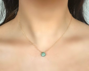 Renewing Energy\u30fbChrysoprase Pendant 2/'/' drilled Australian Chrysoprase Necklace
