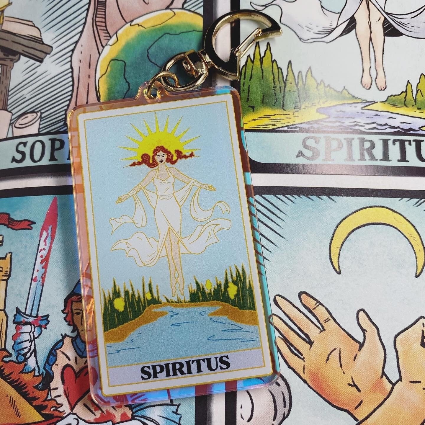 Buffy the Vampire Slayer Keychain: Spiritus Tarot Card - Etsy
