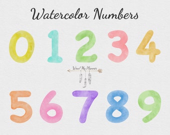 numbers 1 10 clipart etsy israel