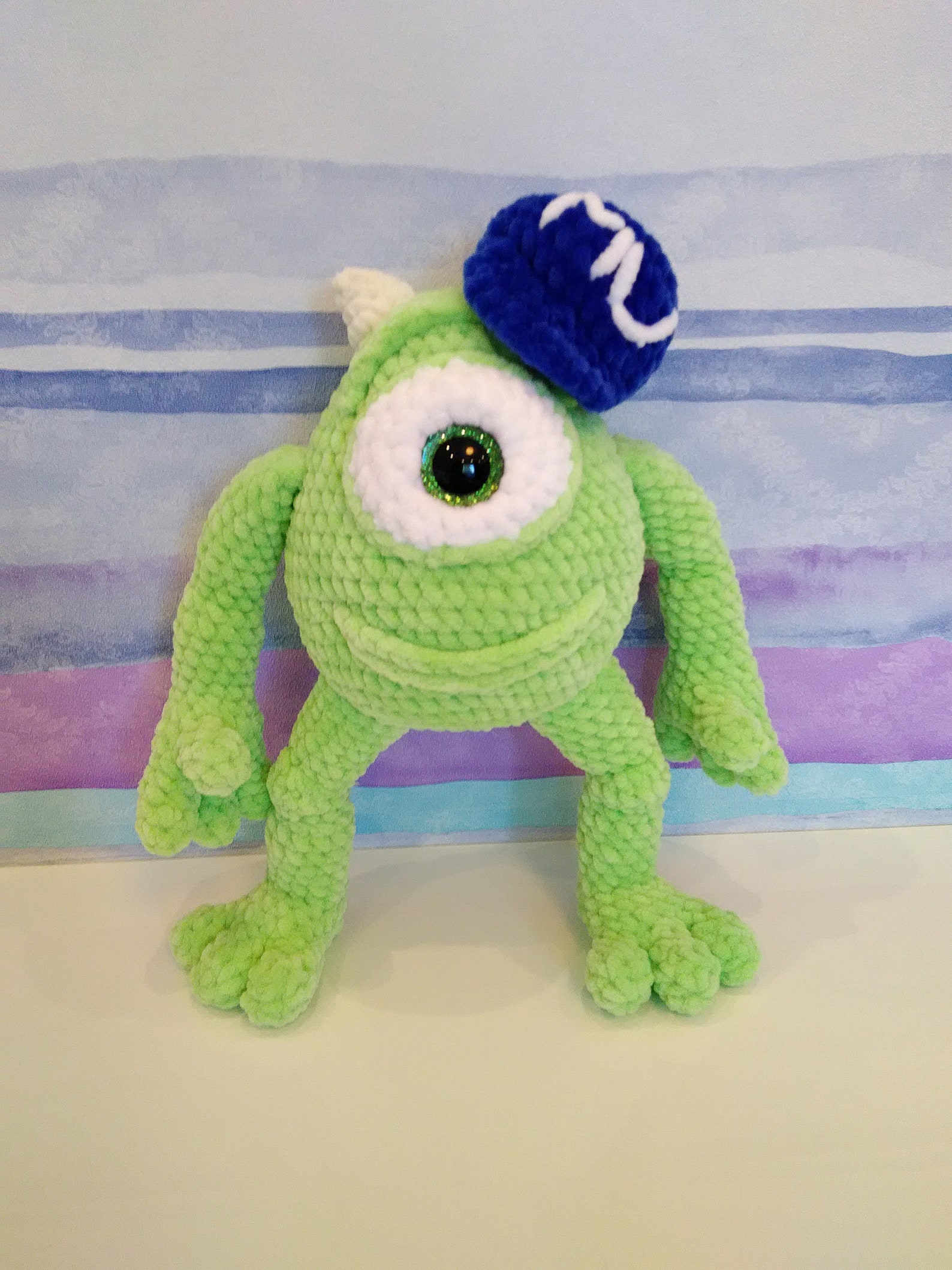 Mike Wazowski amigurumi crochet pattern in English US Etsy Italia