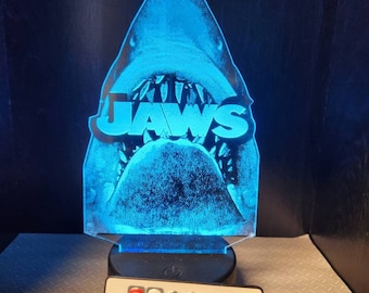Jaws horror led light with  remote control will display 8 different colors (show it off)