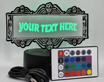Beetlejuice led lamp customize and add your own text
