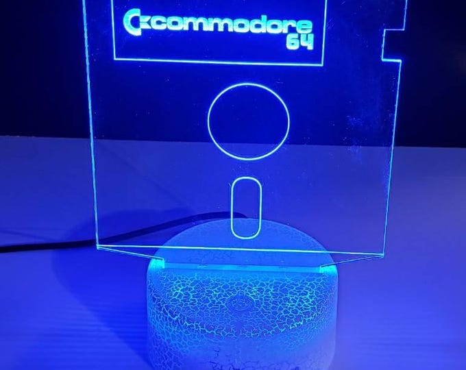 Featured listing image: C64 commodore 5.25 inch floppy puck light ( show it off)