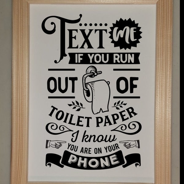 Funny Bathroom Signs - Etsy Canada