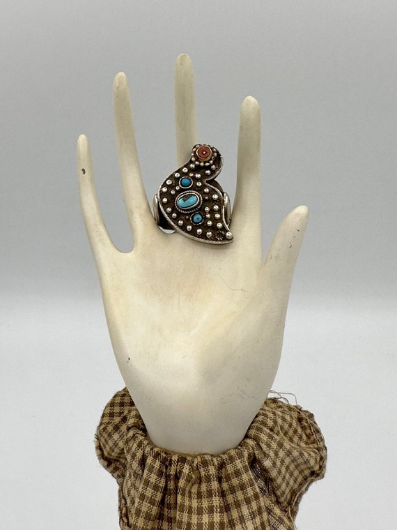 Bukhara vintage silver ring