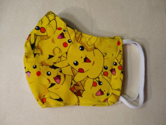 I Choose Pikachu Face Mask With Comfort Lining Etsy