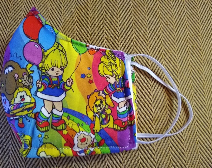 Rainbow Brite Face Mask With Comfort Lining Etsy
