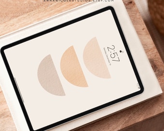 Warm Neutral Boho iPad Wallpapers | Set of 2