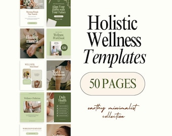 Wellness Coach Instagram Templates | Canva Content Kit for Health & Holistic Businesses