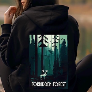 Forbidden Forest Wizard Sweatshirt | National Park Hoodie | HP Hoodie | Potter Hoodie | Bookish Clothing
