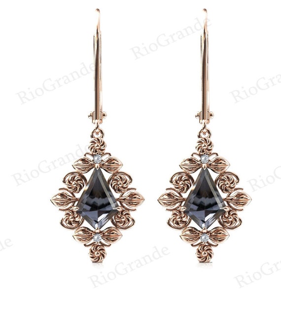 Grey Swarovski Crystal Heart Earrings, Swarovski Black Diamond Colour Grey  Gray Heart Earrings W 925 Silver, Sparkly Heart Earrings - Etsy