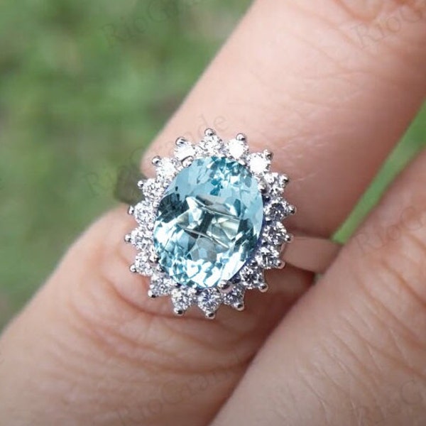Princess Diana Aquamarine Ring - Etsy