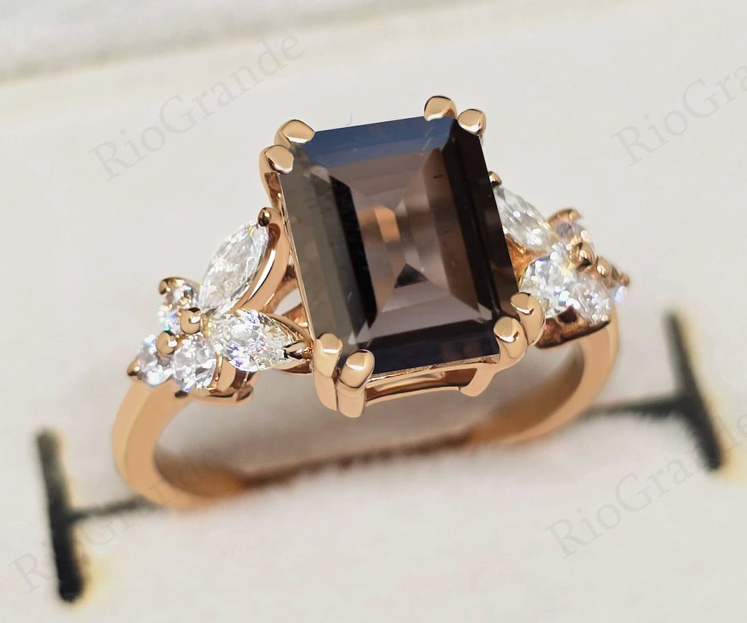 Smoky Quartz Engagement Ring