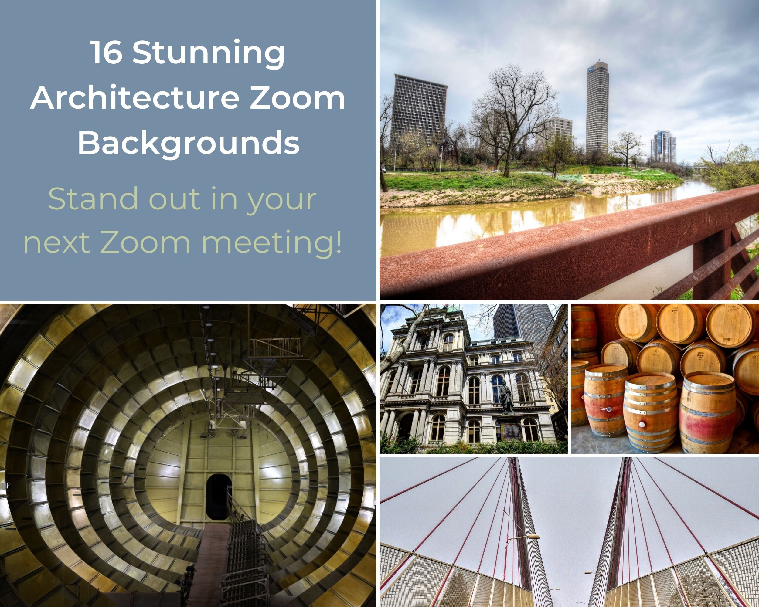 Architectural Zoom Backgrounds Bundle, Unique, Perfect for Professional