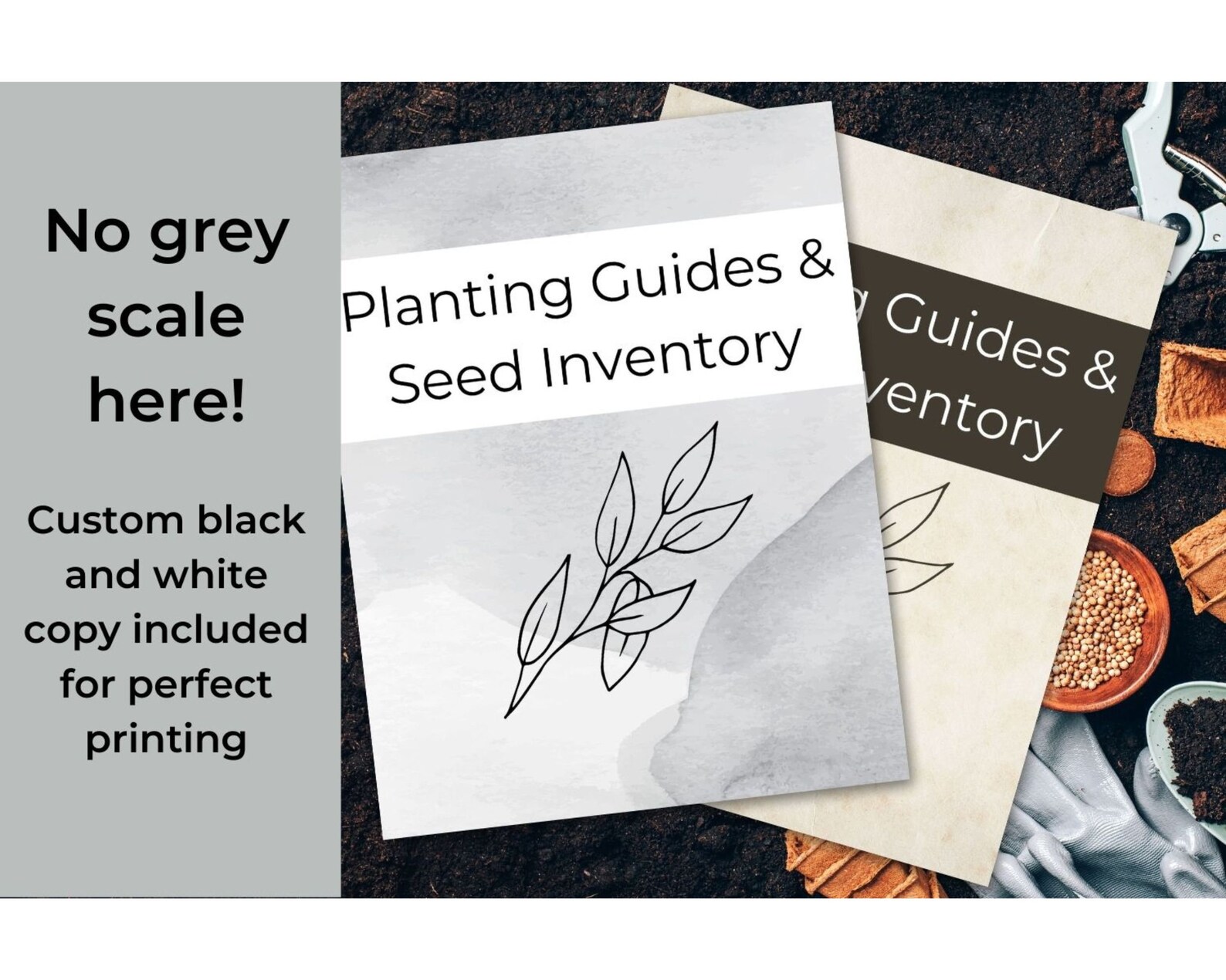 Garden Planting Guides and Seed Inventory, Herb Planting and Vegetable Planting Guides Etsy