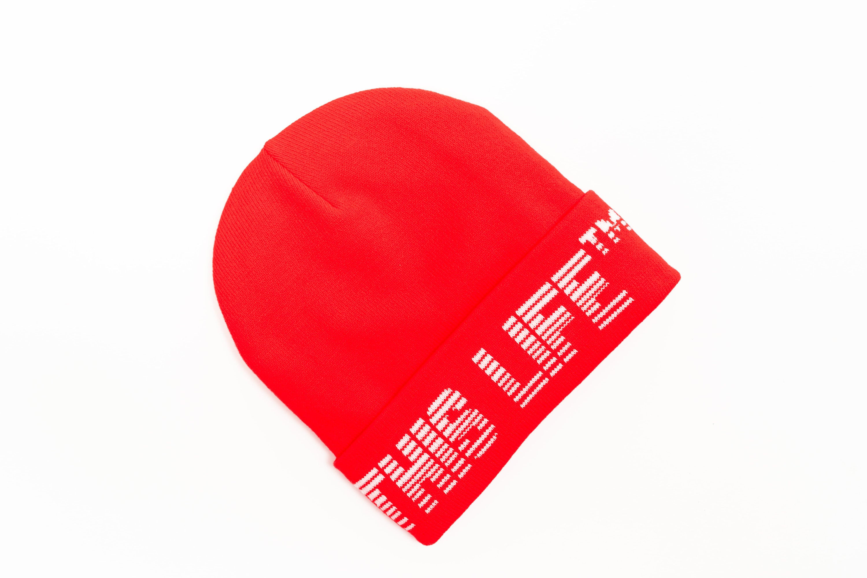 red balenciaga beanie