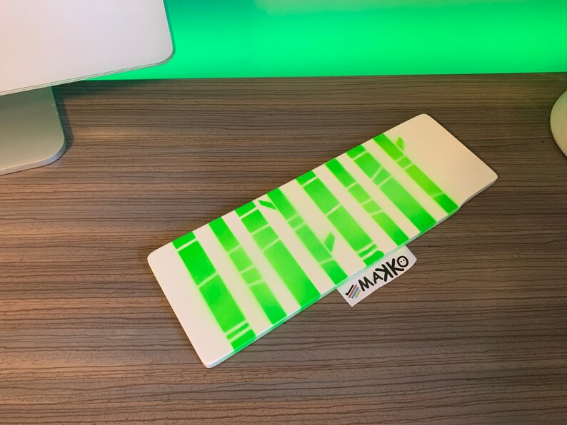 Bamboo Painted Keyboard WristPalm Support for office or Gaming use,