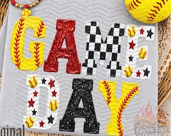 Softball Game Day PNG, Sports Season Digital Download, Team Mom Shirt, Sublimation and Digital Download, Trendy Boutique Athlete