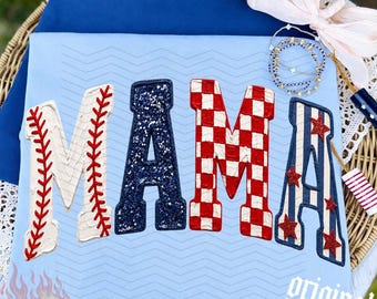 Baseball Mama PNG, Preppy Game Day Digital Download, Team Mom Shirt, Sublimation and Digital Download, Trendy Sports Season, Boutique