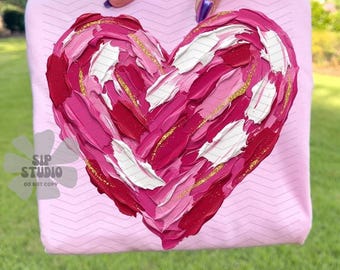 Handgeschilderd hart Valentijnsdag png-ontwerp | Digitale download | PNG-bestand | Sublimatie DTF-ontwerp | Liefdesvakantie, png-bestand | Trendy flirt