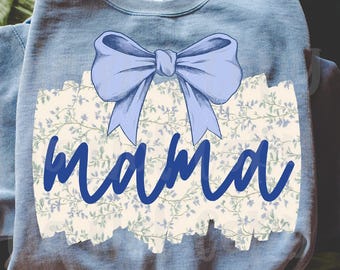 Mama Coquette png Design | Aesthetic Digital Download | PNG File | Sublimation and DTF Design | Spring Patterns | Vintage Floral Mothers Day