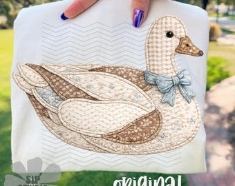 Vintage Goose PNG, Grandma Core Digital Download, Sublimation and DTF Design, Cottagecore Farmhouse Shirt, Trendy Thrifting File