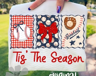 Baseball Season PNG, Preppy Game Day Digital Download, Team Mom Shirt | Sublimation and DTF | Vintage File | Trendy Coquette Sports