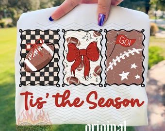 Football Season PNG, Preppy Game Day Digital Download, Team Mom Shirt, Sublimation and Digital Download, Trendy School Mascot