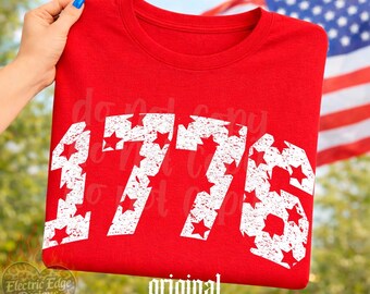 1776 Patriotic PNG, Patriotic Sublimation Design, July 4th Retro DTF Download, Trendy Americana Tee, Summer Boutique, Independence Day