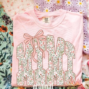 Mama Mini Bundle PNG, Mothers Day Digital Download, Preppy Aunt Shirt, Sublimation DTF, Neutral Fall Pattern, Trendy Boho Nana Mimi image 2