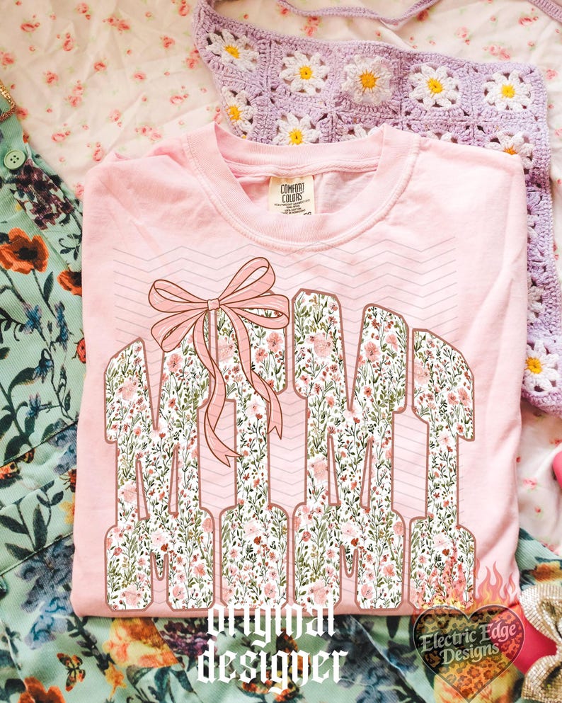 Mama Mini Bundle PNG, Mothers Day Digital Download, Preppy Aunt Shirt, Sublimation DTF, Neutral Fall Pattern, Trendy Boho Nana Mimi image 2
