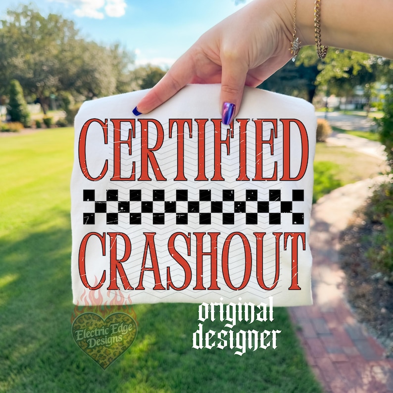 Certified Crashout PNG, Funny Digital Download, Trendy Meme Shirt, Edgy Sublimation and DTF, Western Retro Design, Sarcastic Boutique image 4