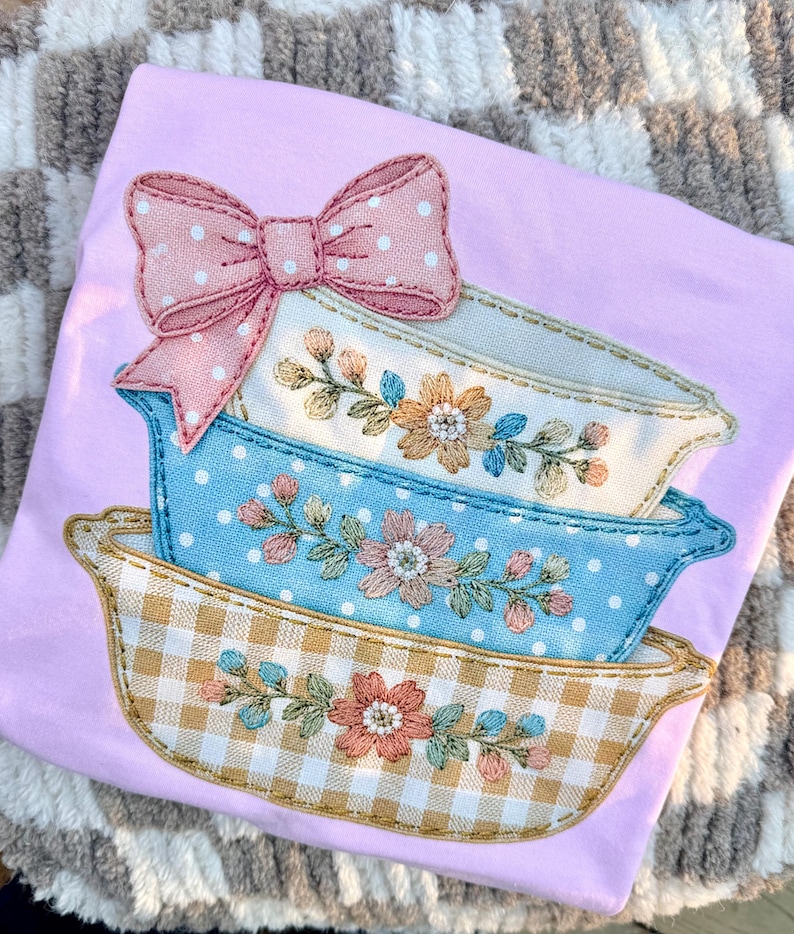 Patchwork Vintage Pyrex Dishes PNG | Grandma Core Digital Download | Sublimation and DTF | Cottagecore Shirt Design | Thrift Lover | Trendy image 10