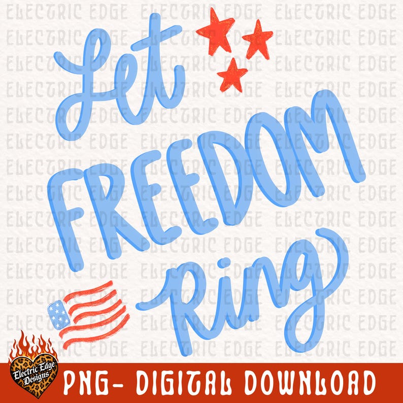 Låt friheten ringa patriotisk PNG | Retro digital nedladdning | Sublimering DTF | 4 juli-skjorta | Trendig amerikansk design | Sommar bild 2