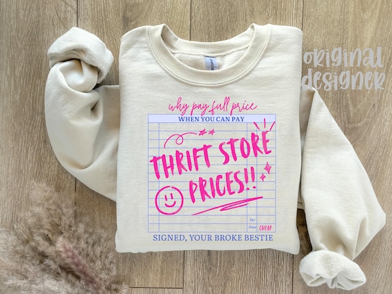 Thrifting png Design | Thrift Store Lover Digital Download | PNG File | Sublimation and DTF Design | Vintage Shopping | Aesthetic