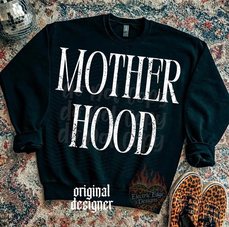 Motherhood PNG Bundle, Edgy Digital Download, Mama Shirt, Sublimation and DTF, Trendy Mother's Day Graphic, Boutique Mom, Trucker Hat Design image 6