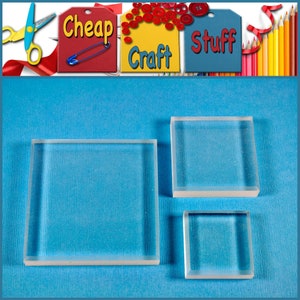 Acrylic stamping blocks set of 5