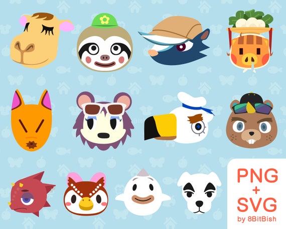 12 High Quality Animal Crossing New Horizons Character Icons Cute SVG  Digital Download Svg, Png, Ai, Files - Etsy Canada