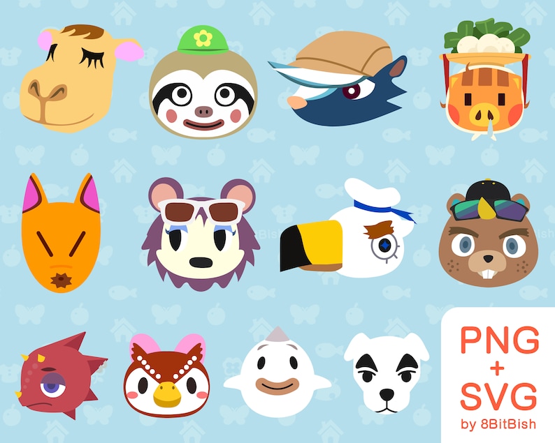 Download 12 High Quality Animal Crossing New Horizons Character Icons | Etsy