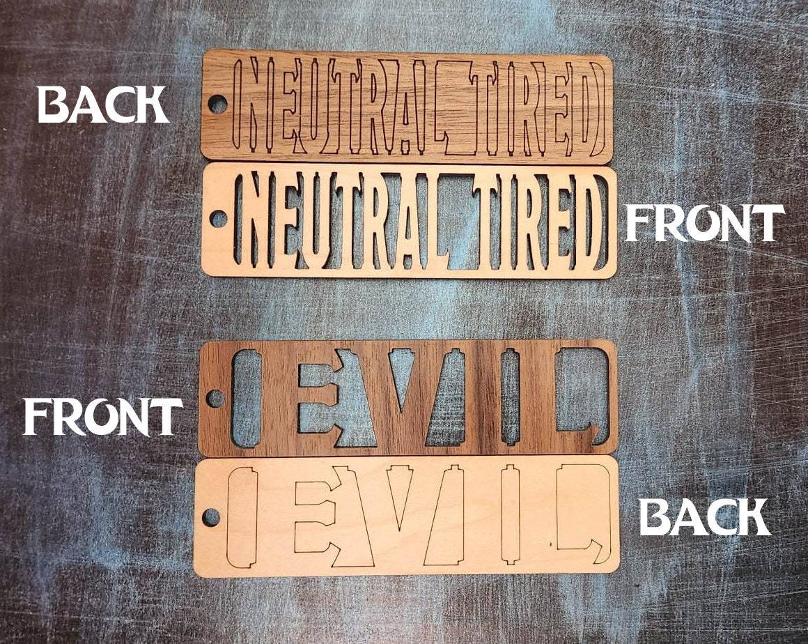 D&D Morality Keychains - Alignment Chart Keychain — Raven's Tree