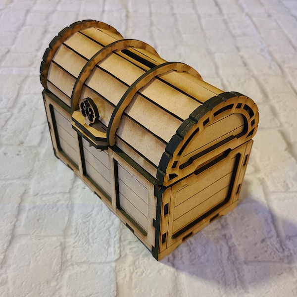 Wood Treasure Chest Etsy