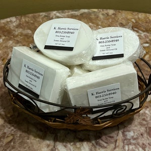 Shea Butter Soaps with Sweet Almond Oil, 3 oz