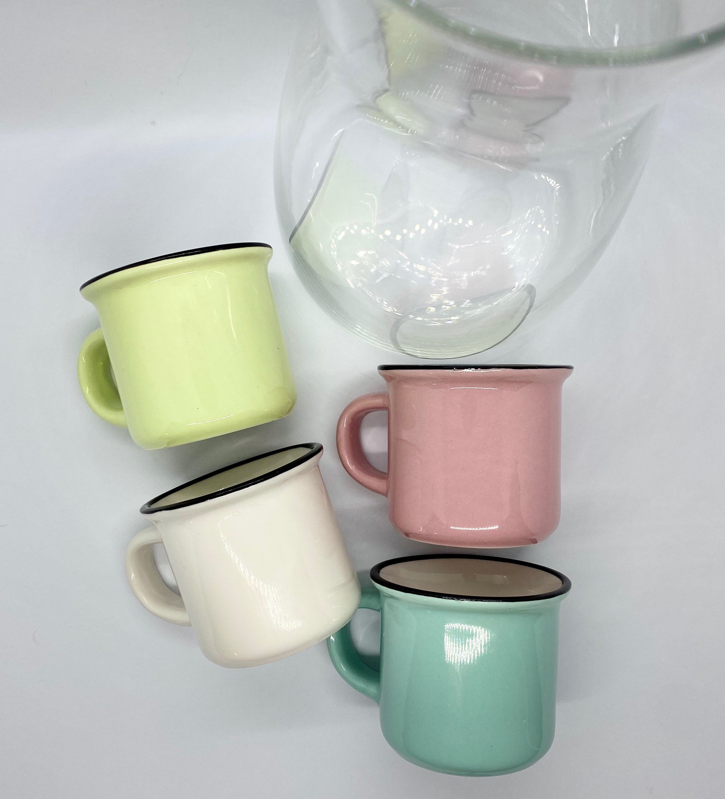 Mini Espresso Shot Glasses Coffee Shot Glasses Colorful Etsy