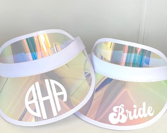 Bachelorette Visors Bride Visor Bachelorette Party Sun Visors Retro Beach Bachelorette Gifts Pool Party Bachelorette Party Favors